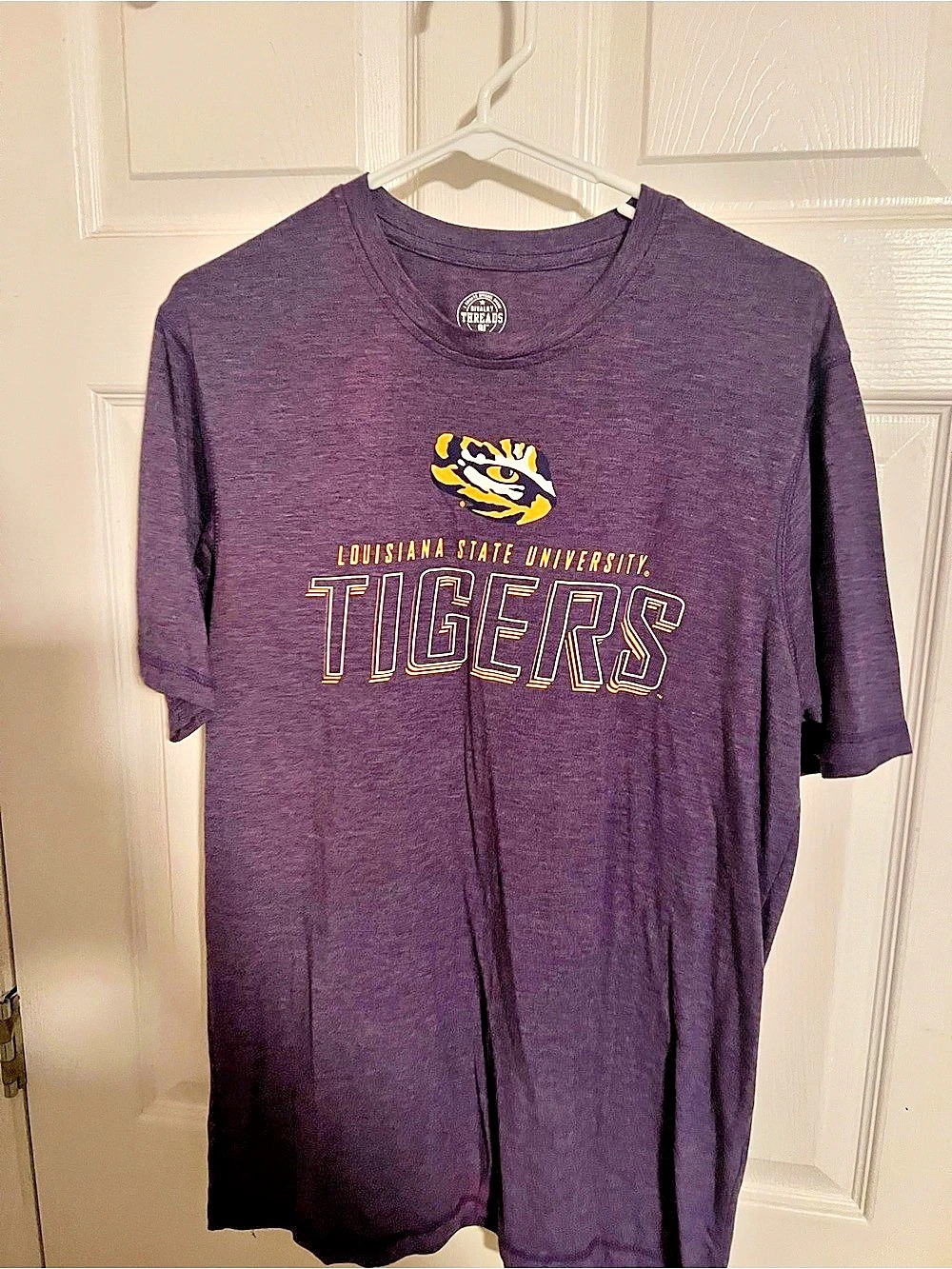 Rivalry Threads LSU Tigers Graphic T-Shirt Purple & Yellow Size Adult Medium